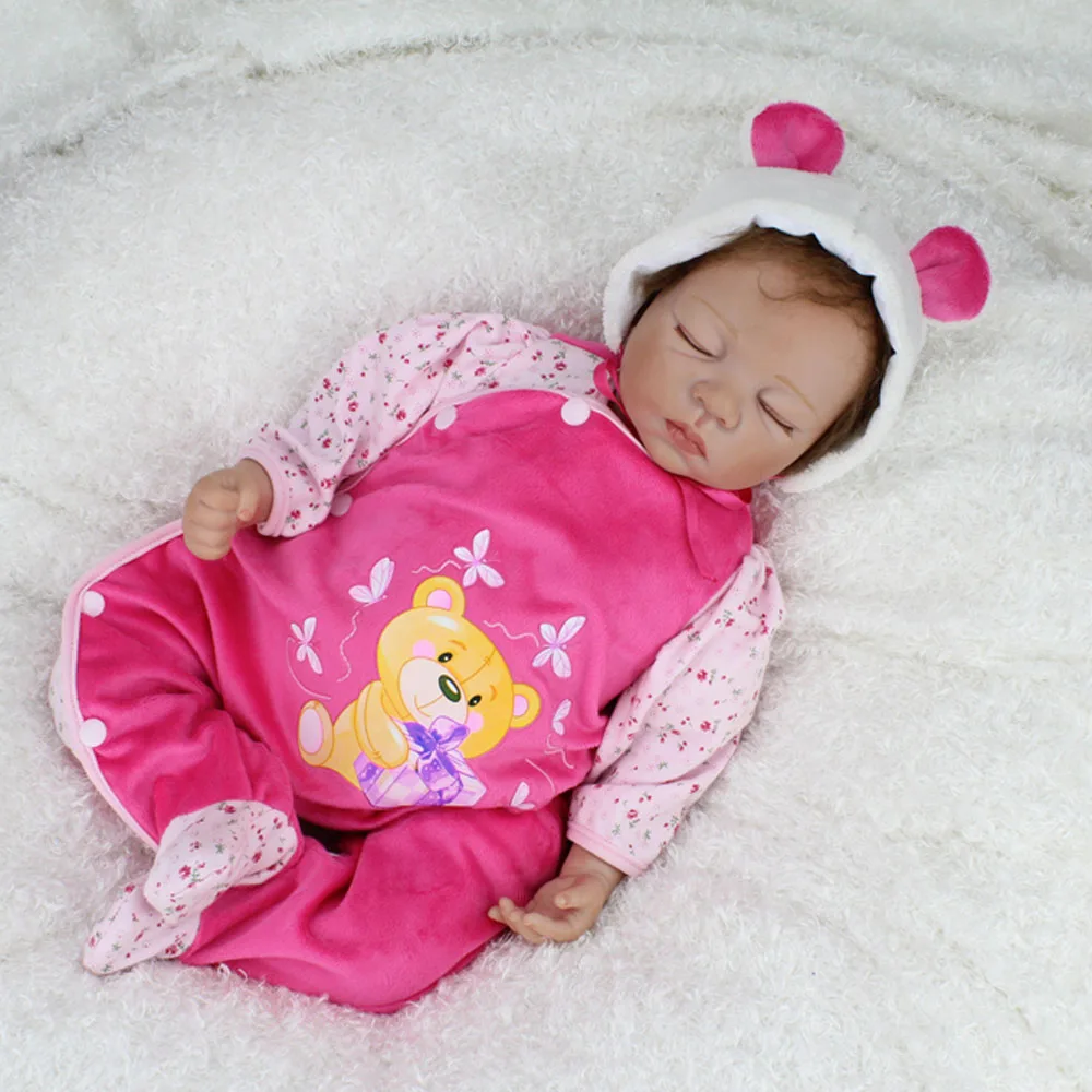 NPKDOLL 22 дюйма Одежда для кукол с милым медведем хлопковая одежда подходит детей 0 3