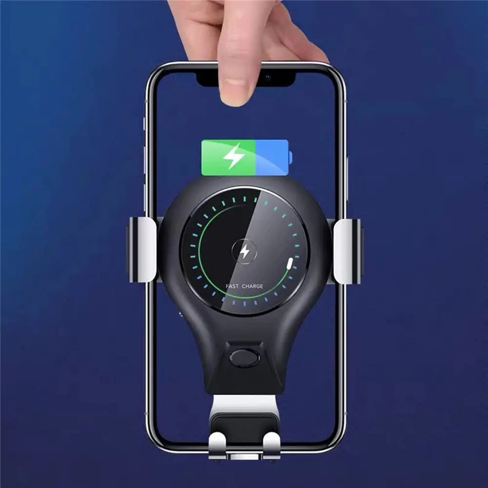 Automatic phone holder and wireless car charger 10W universal gravity metal air vent mount stand for Smartphone | Мобильные телефоны