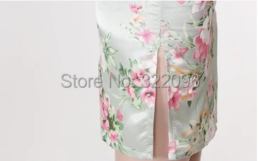 Шанхай история Новый 2017 модный ретро цветочный принт Винтаж cheongsam Китай