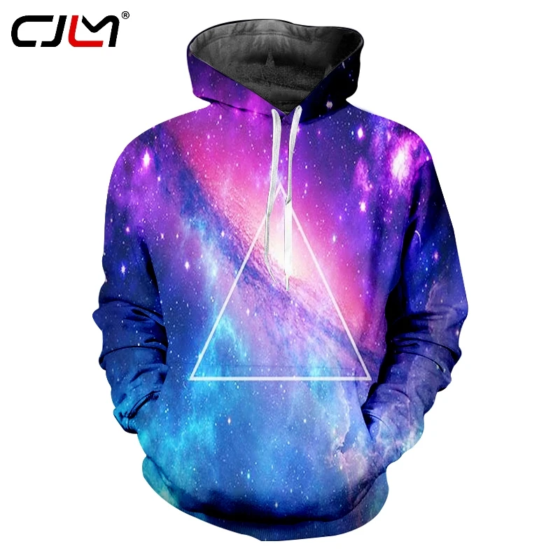 CJLM цветные звездное небо мужские спортивные толстовки геометрический