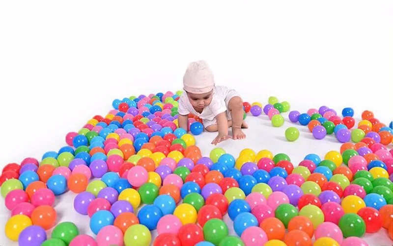 7cm100pcs Детский манеж, детский манеж, 1 м, 1,2 м, 1,5 м, безопасные палатки для детей с баской, Детская игровая палатка, Океанский шар, бассейн, игровой двор - Цвет: 7cm100pcs