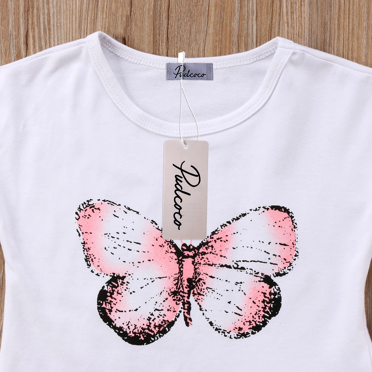 Одежда для маленьких девочек летняя футболка + мини юбка комплект из 2 предметов