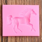 Силиконовая форма 3D конь, конь, конфеты, шоколадная помадка формы для сахара, инструменты для украшения торта Формы для полимерной глины