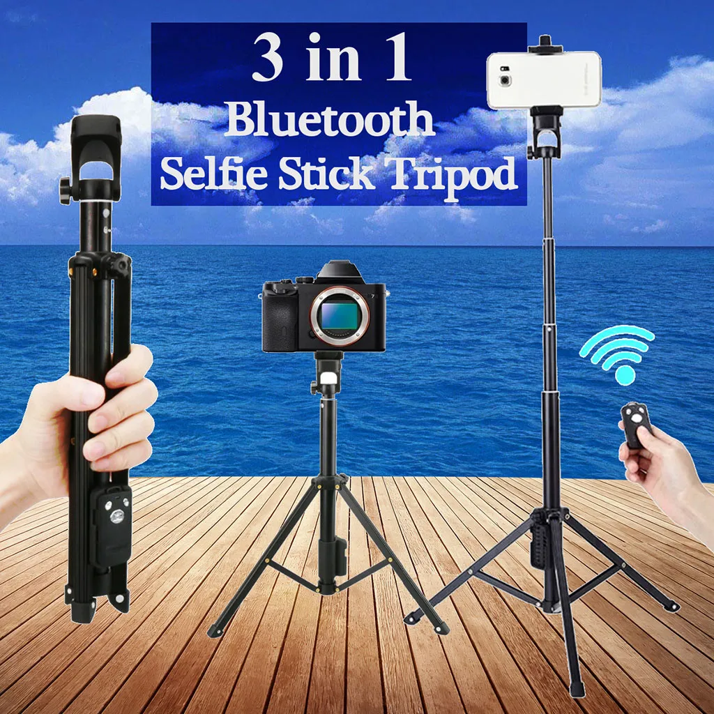 HIPERDEAL штатив стойка для селфи монопод камера Bluetooth пульт дистанционного спуска затвора ручка селфи 3 в 1 18Dec06