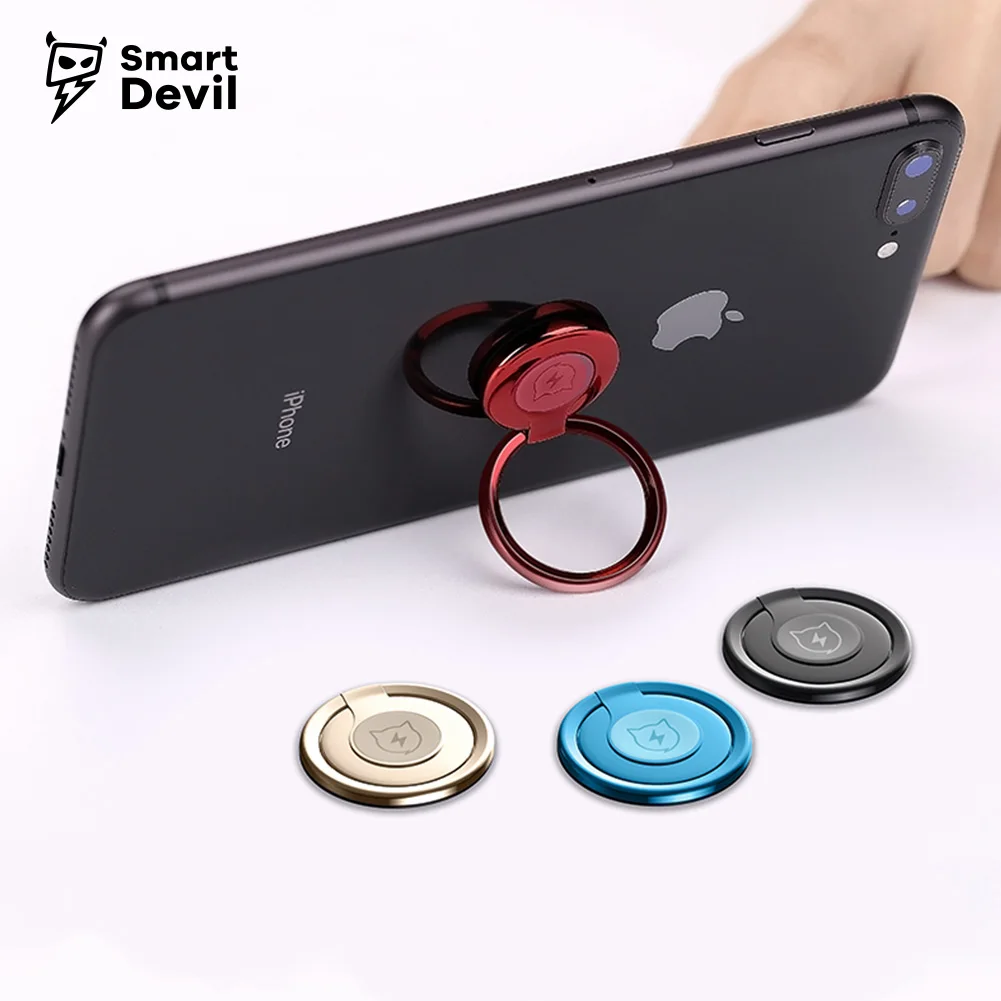 Роскошный металлический держатель для iPhone X 8 7 Samsung S9 S8 SmartDevil на 360 градусов |
