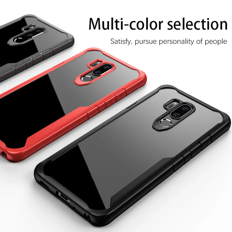 Роскошные Чехлы для мобильных телефонов LG g7 прозрачный защитный чехол 1