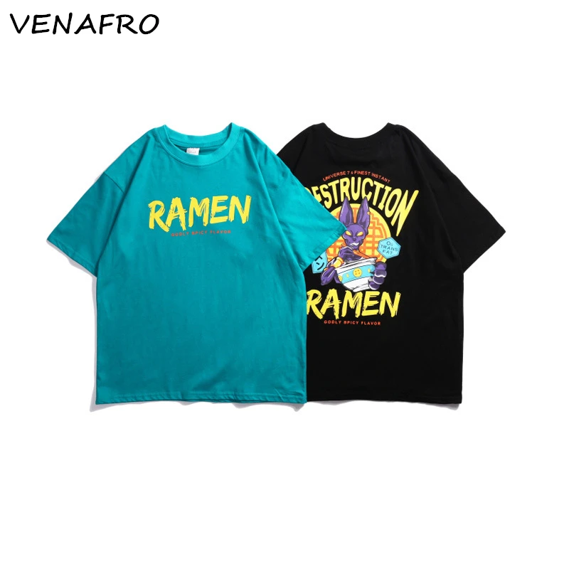 Летняя футболка мужская оверсайз Азиатский стиль хип-хоп уличный новинка 2019 |