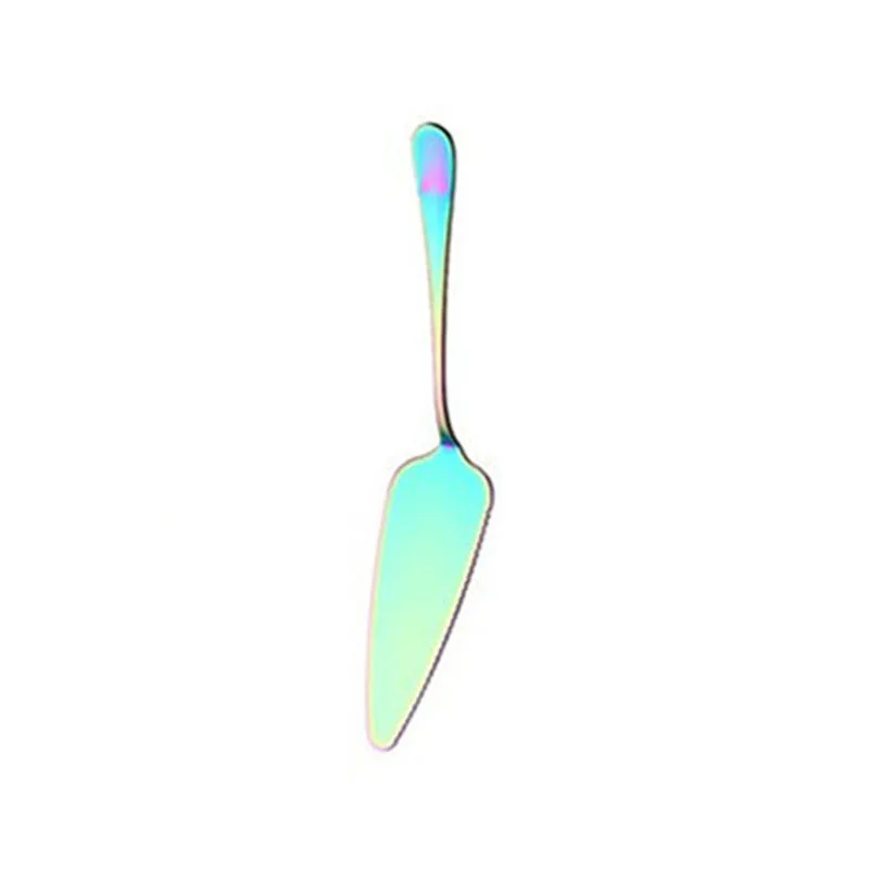 colorful Vacclo 1 шт. золото/розовое золото нержавеющая сталь торт нож-Лопатка пирог пицца сыр сервер Торт разделитель ножи инструменты для выпечки 22,2*4,7 см - Цвет: colorful