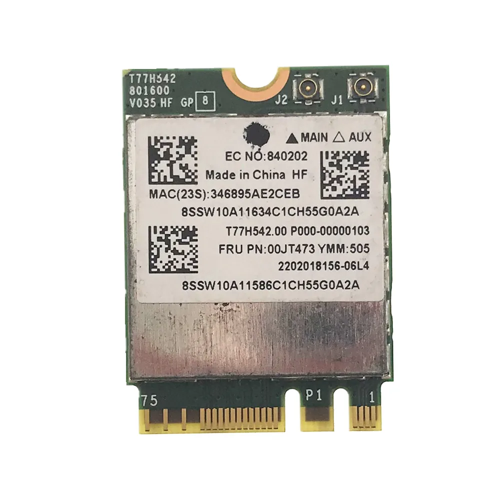 BCM943162ZP AC WLAN карта 2 4G и 5G 433M Wifi + Bluetooth 4 0 NGFF FRU 00JT473 для Lenovo G50 30 45 70 70M E455 E555|Сетевые