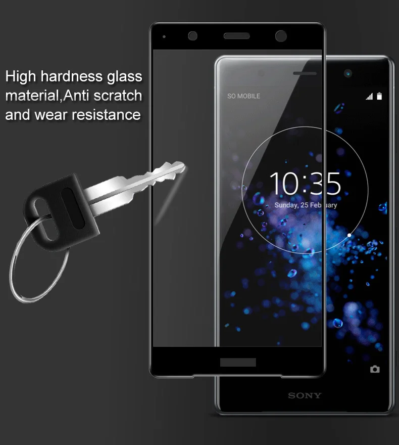 IMAK Для sony Xperia XZ2 премиум стекло закаленное стекло Полное покрытие экрана протектор для sony XZ2 Премиум защитное стекло