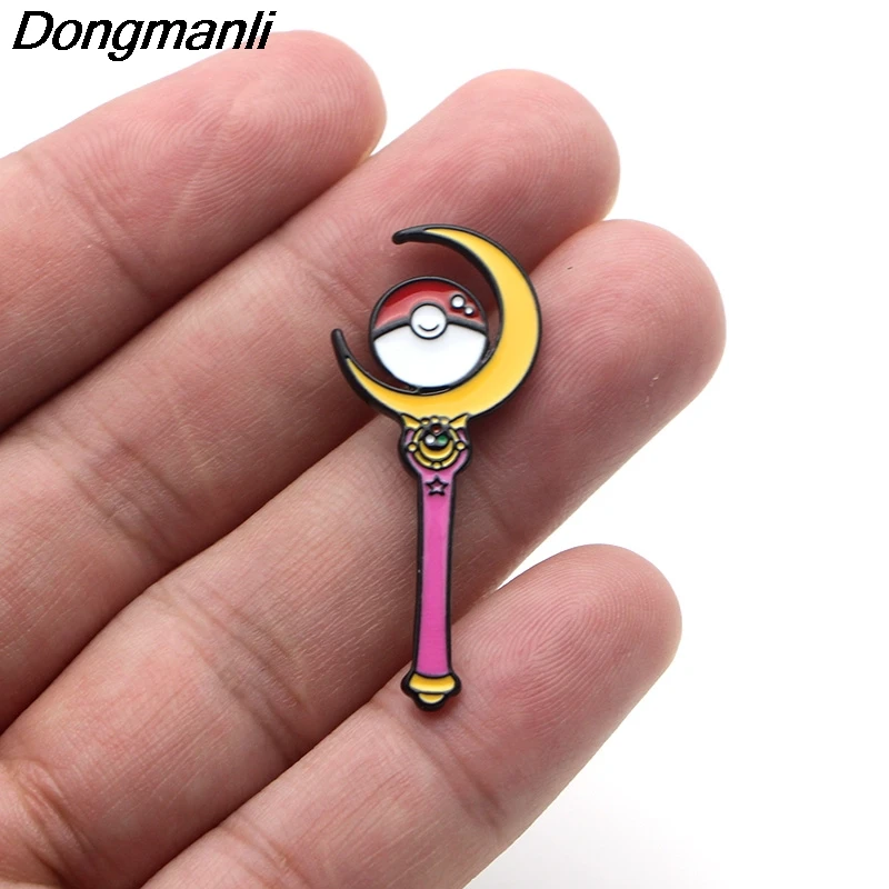 P3679 Dongmanli аниме Сейлор Мун милые металлические эмалированные булавки и броши для нагрудного штыря рюкзак сумки значок крутые подарки