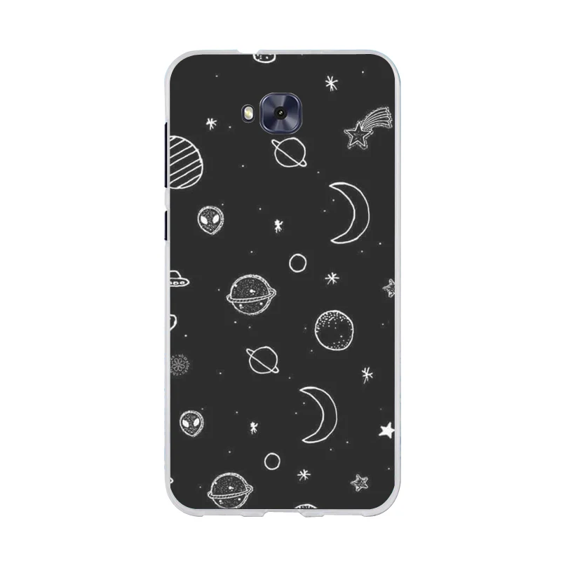 Мягкий силиконовый чехол для Asus Zenfone 4 Selfie ZD553KL, чехол с рисунком для Asus Zenfone 4 Selfie ZB553KL, матовый чехол для телефона s Funda