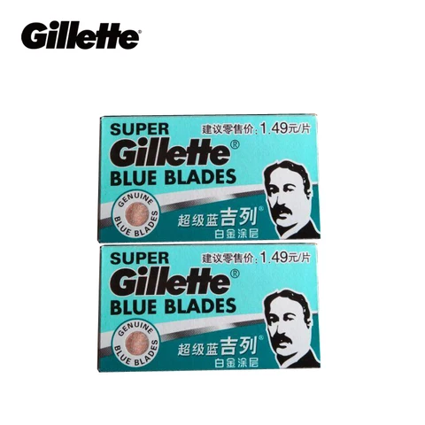 Лезвия Gillette Super Blue для бритья 5 лезвий 2 упаковки
