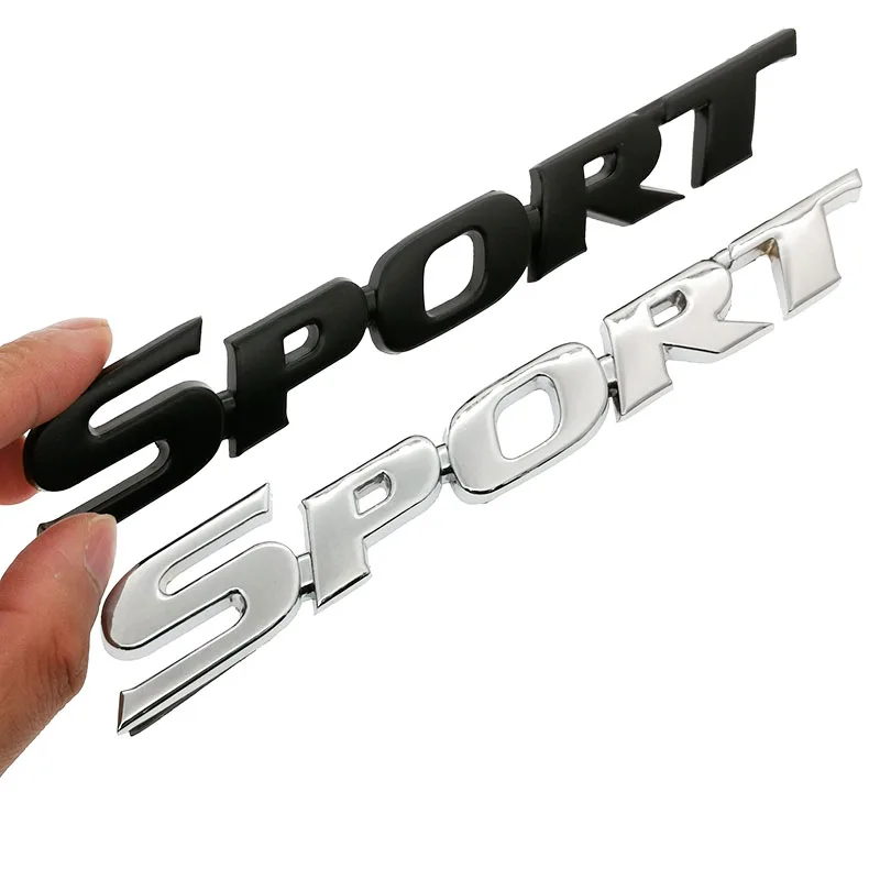 3D металлический хромированный логотип Автомобильная наклейка Спортивная