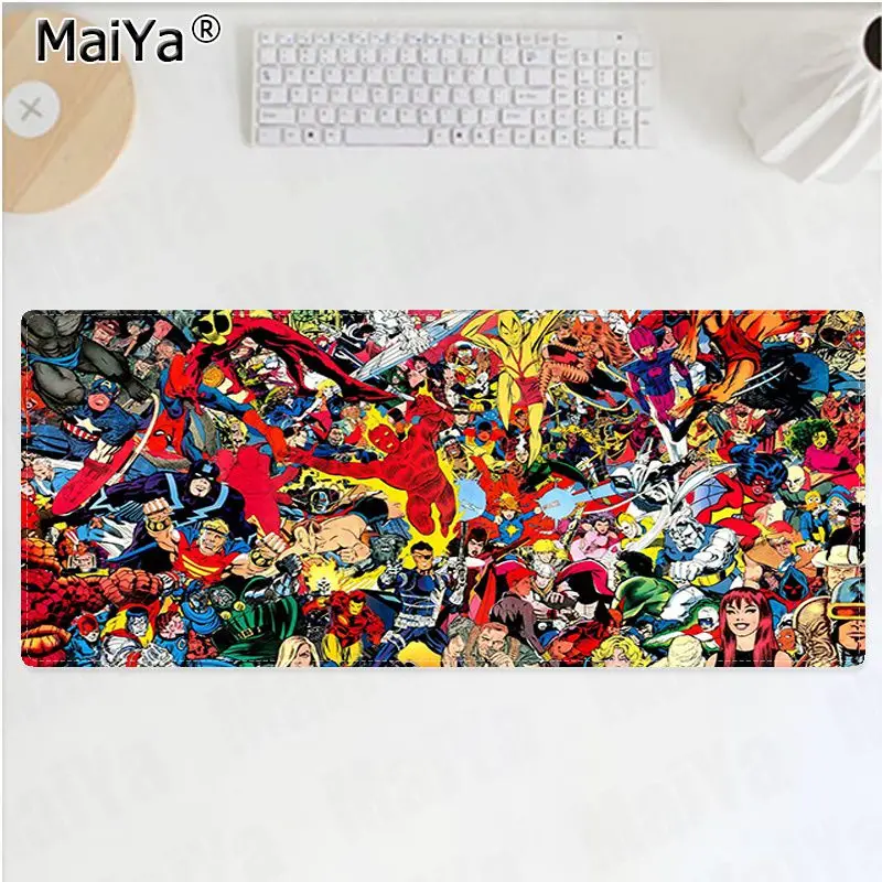 Lock Edge 30x80cm Maiya My Favorite Marvel Comics логотип геймерская игра коврик для мыши большой коврик для мыши клавиатуры коврик - Цвет: Lock Edge 30x80cm
