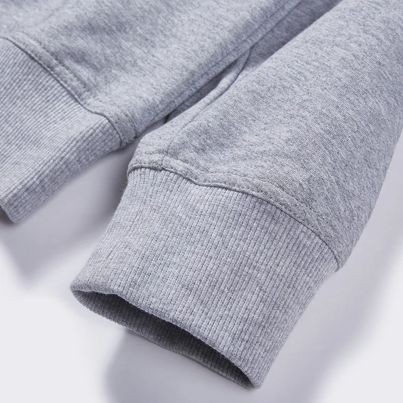 Простая простая Базовая толстовка унисекс для мальчиков и девочек серый