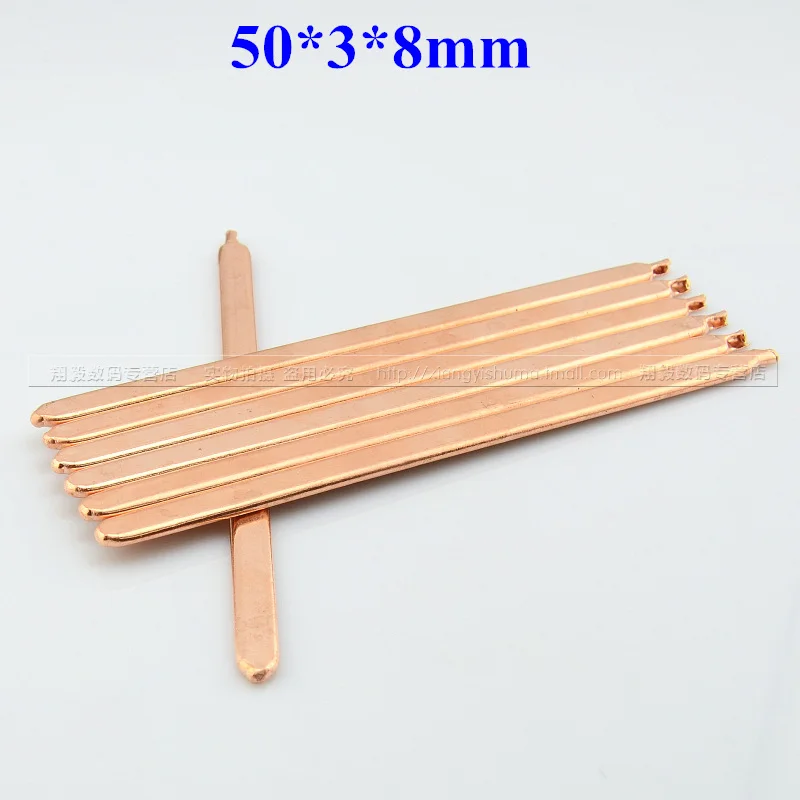 

8*3*50-300mm DIY laptop Computer CPU GPU heat pipe heat sink cooling super copper graphics card cooling flat tube