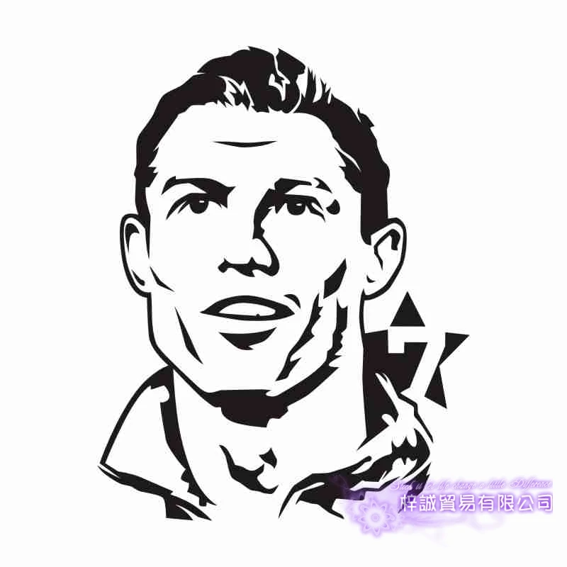 CR7 Роналду футбол плеер Наклейка на стену Спортивная наклейка Детская комната