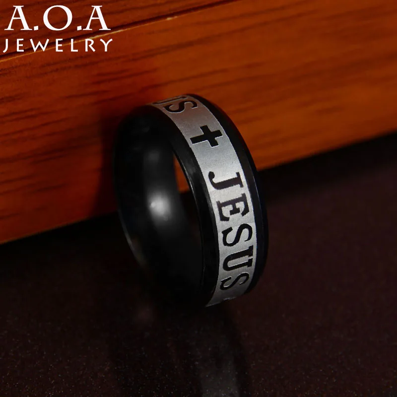Горячая продажа религиозный христианский миди кольцо 316L нержавеющая сталь