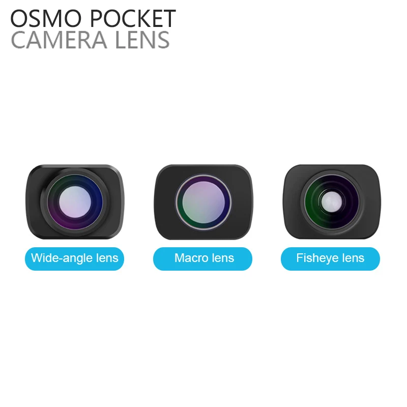 Опционально DJI OSMO карманный фильтр объектива камеры Макро/широкоугольный/Рыбий глаз объектив OSMO Карманный ручной карданный аксессуары