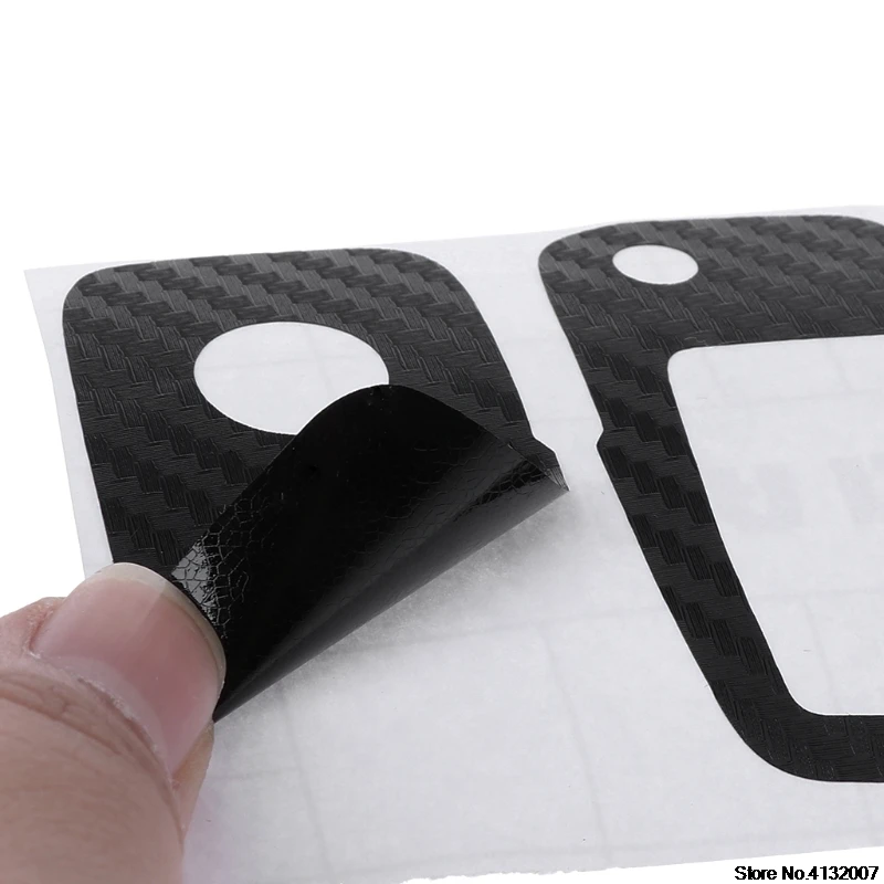 Высококачественная наклейка на ключ от автомобиля из углеродного волокна для VW