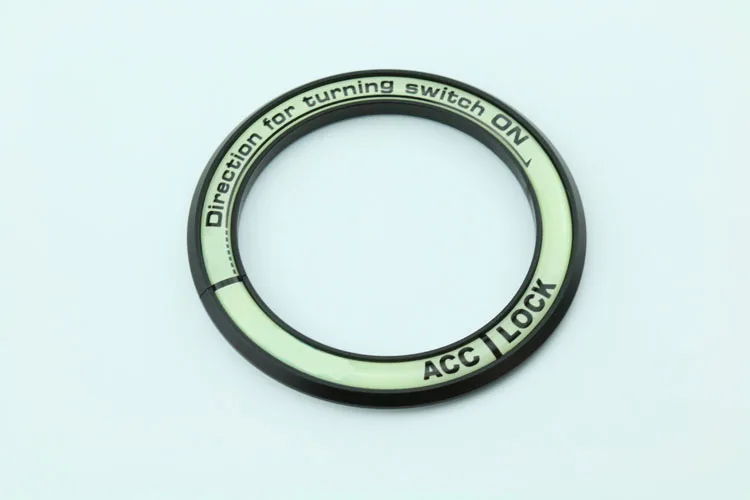 Углеродное волокно светящаяся кнопка запуска и остановки двигателя автомобиля