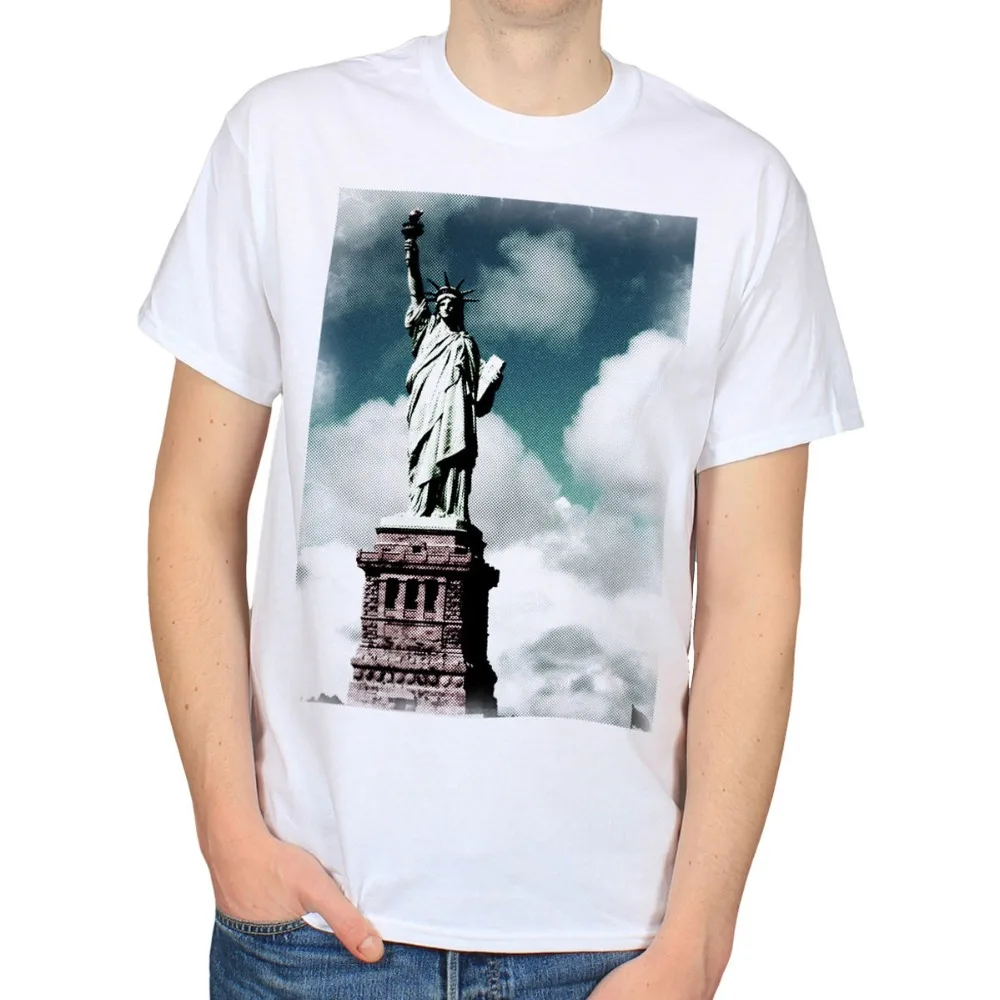 Статуя Свободы в Нью Йорке Nyc Америка США Книги по искусству Для мужчин s белая