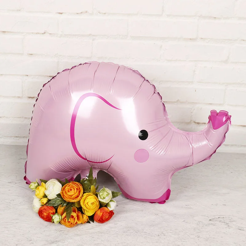 Синий розовый слон воздушные шары 10 шт. милые животные гелий Globos Baby Shower мальчик
