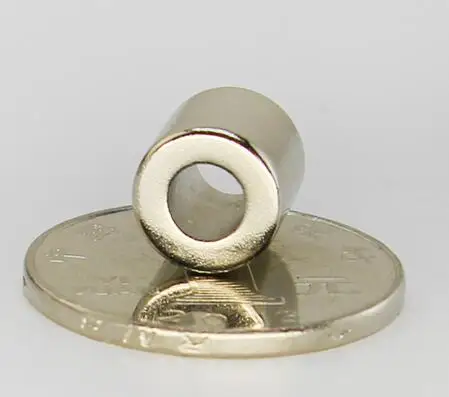 20 шт. неодимовые кольцевые магниты Dia10-dia5x10mm N35 Сильные кольца NdFeB редкоземельный магнит ремесло маленькое круглое кольцо с отверстием
