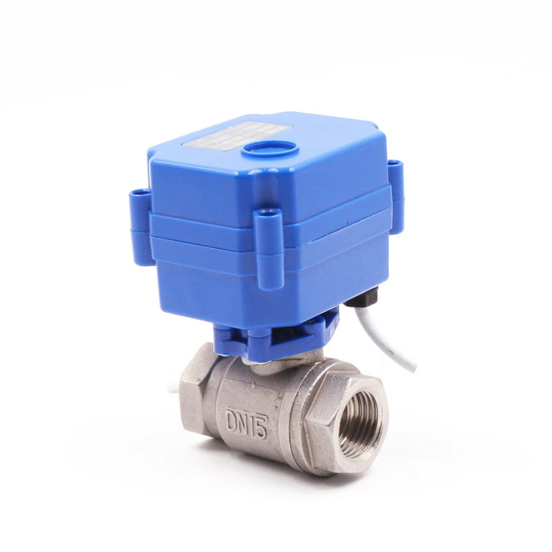 Лучшее качество и низкая цена cwx-15n/q dn15 dn20 12v ss304 моторизованный шаровой клапан для
