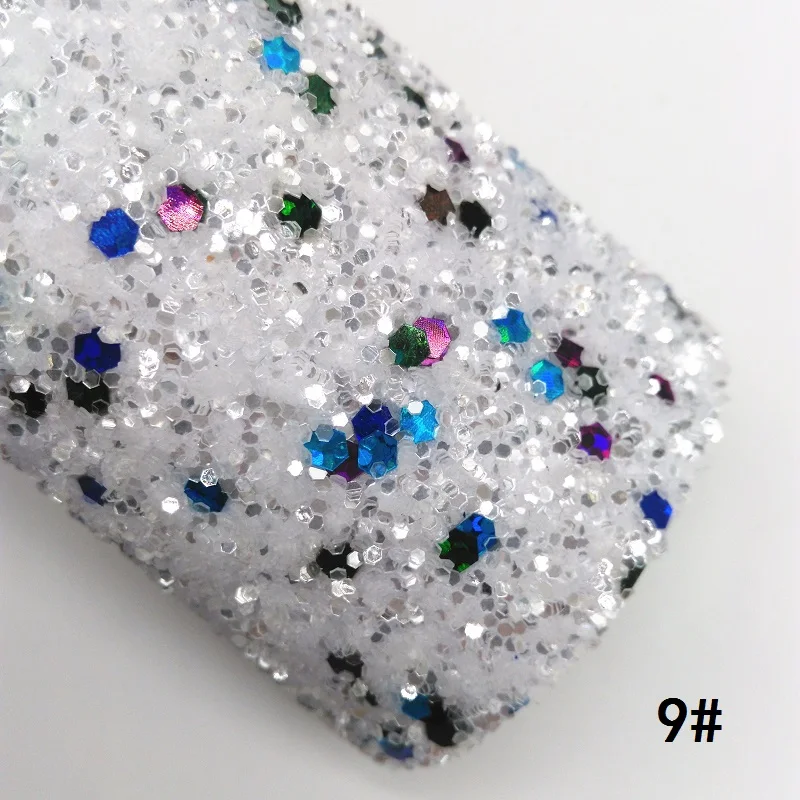 Glitterwishcome 30X134 см мини рулон с эффектом блестящей кожи Fabirc кожа ткань винил для Луки, GM004 - Цвет: 9