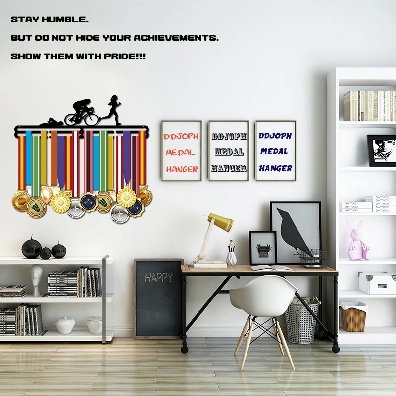 Медаль для триатлона держатель женщины бег медаль вешалки Спорт дисплей