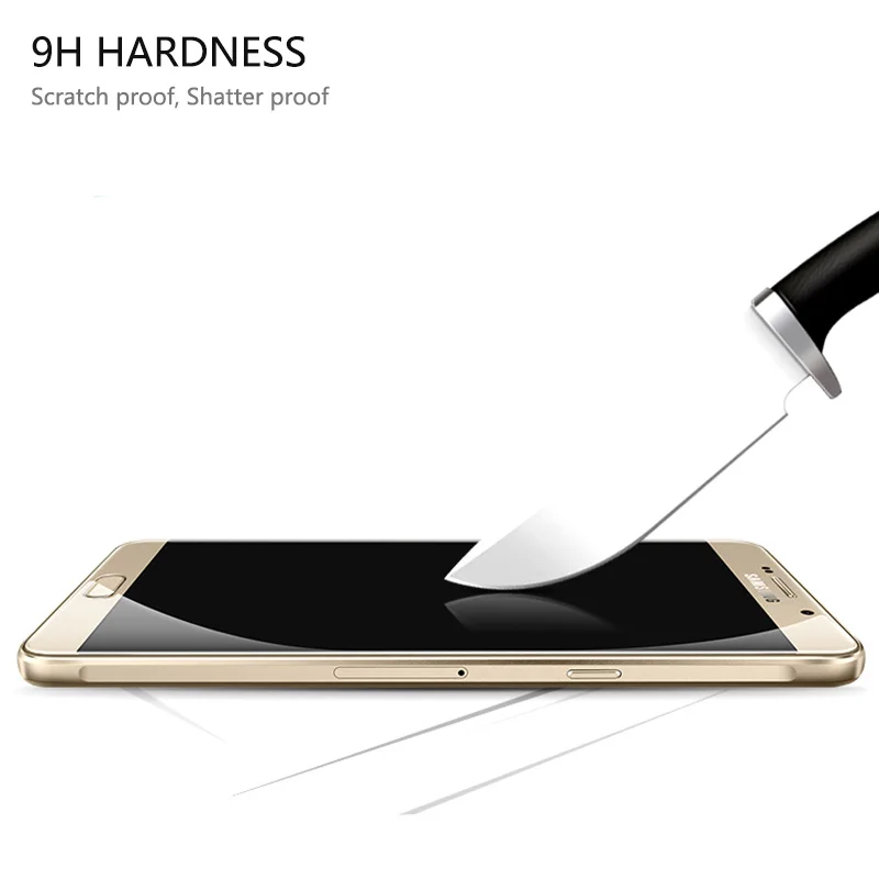 Full Tempered Glass For Samsung Galaxy A7 2018 Film Screen Protector 2017 2016 | Мобильные телефоны и аксессуары