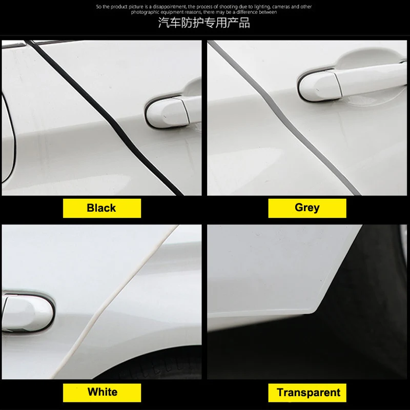 

AuMoHall 5M Car Strips Car Door Edge Scratch Guard Protector Strip Invisible Car Styling Moulding Trim Rubber Sealing Strips
