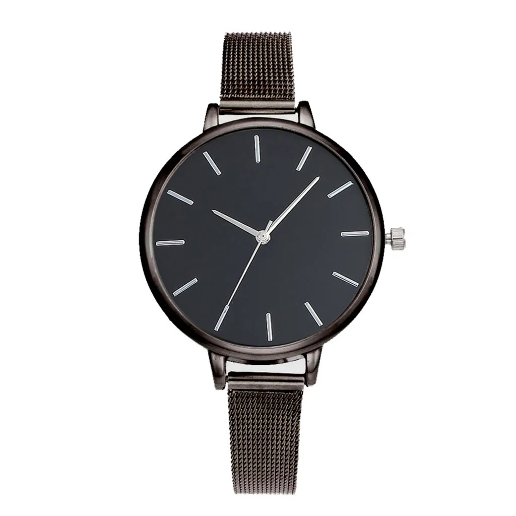 Женские повседневные часы Geneva кварцевые наручные из сплава с сетчатым ремешком