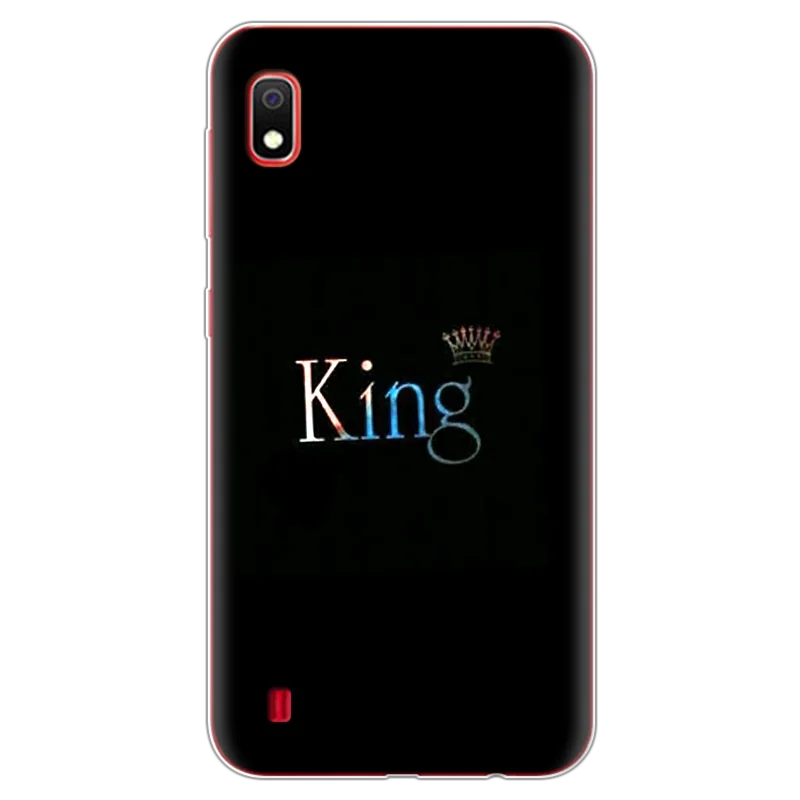 Модный чехол с принтом "король и королева" для samsung Galaxy A30, мягкий силиконовый чехол для пары, роскошный тонкий чехол для samsung Galaxy A10 A50 - Цвет: 3king