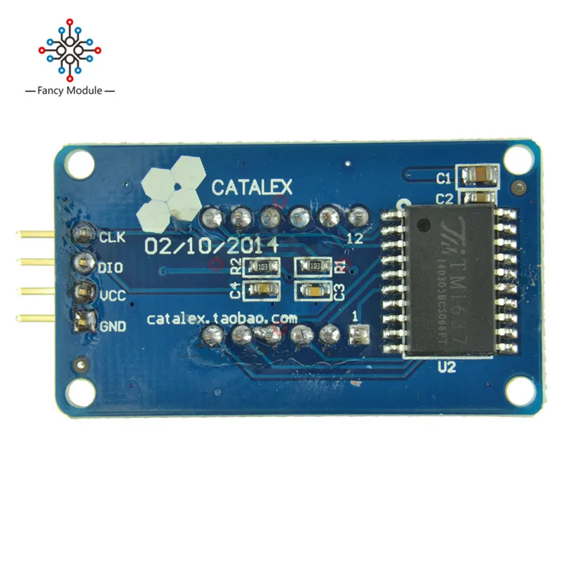 Модуль цифросветодиодный светодиодного дисплея TM1637 с 4 битами для arduino
