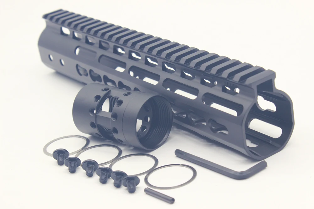 Трирок красный/черный/Танг NSR AR 15 M4 M16 Keymod Free Float Rifle Style 10 &quotдюймовый