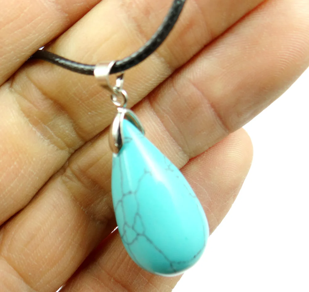 2018 new fashion natural stone crystal ornament Necklace Pendant 29*15MM | Украшения и аксессуары