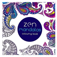 24 pages mandalas flower coloring book for children adult relieve stress kill time graffiti painting drawing art book
