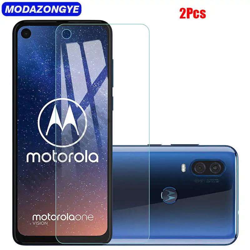 2 шт. закаленное стекло для Motorola One Vision защита экрана XT1970 Moto защитная