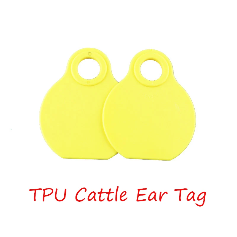 

100pc Cattle Cow Pig Sheep Goat Livestock TPU Ear Tag Plastic Customizable Ear Tags Farm Animal ID Plier Ear Tag Cattle Water
