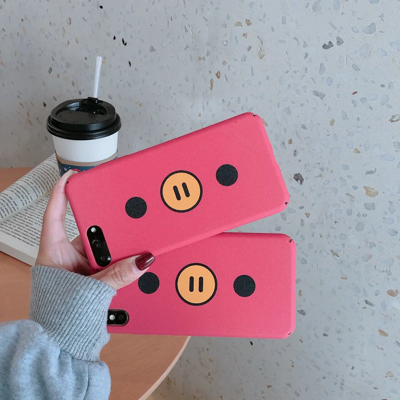Kawaii розовый мультфильм свинья телефон чехол для iPhone 7 Puls 6 S 8 плюс X XS Max XR ультра