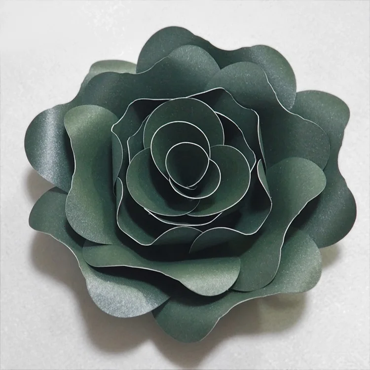 Glittered Dark Green DIY искусственный большой бумажный фон с розами 15-50 см полный набор для свадьбы и мероприятий детский Декор цветочный Настенный декор Прямая поставка - Цвет: Glittered Dark Green