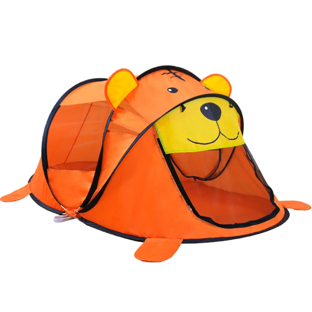 

Portable Tiger Children's Tent Cartoon Animal Kids Play House Outdoors Large Pop Up Toy Tents Indoor Net Infant Ball Pool