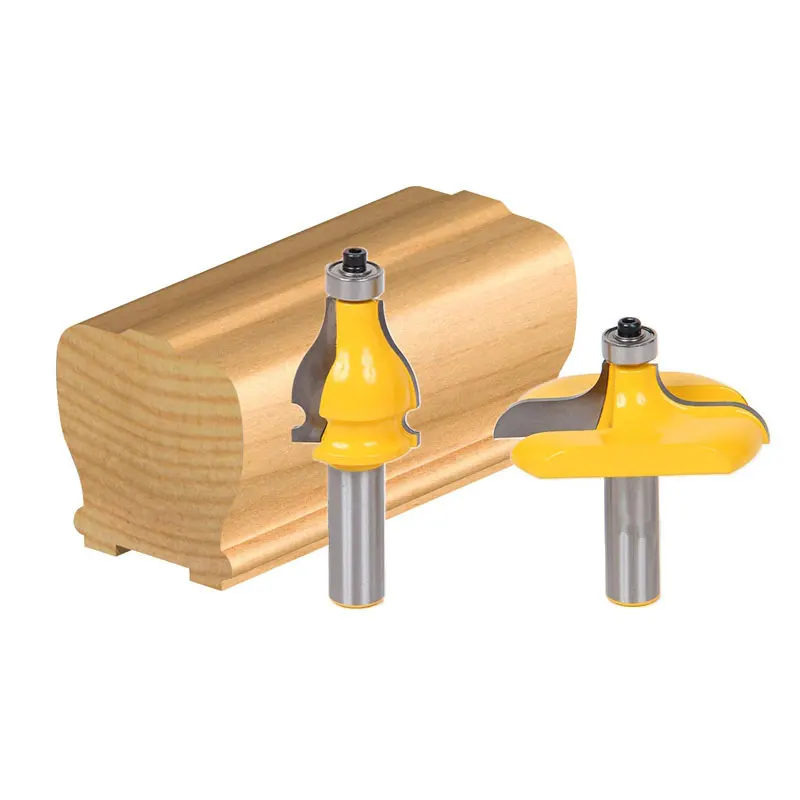 

2PCS/SET Bit Handrail Router Bit Set - 12.7mm" Shank