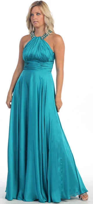 Wholesale 2013 Plus Size Halter Beading Turquoise Bridesmaid Dresses Floor Length | Свадьбы и торжества