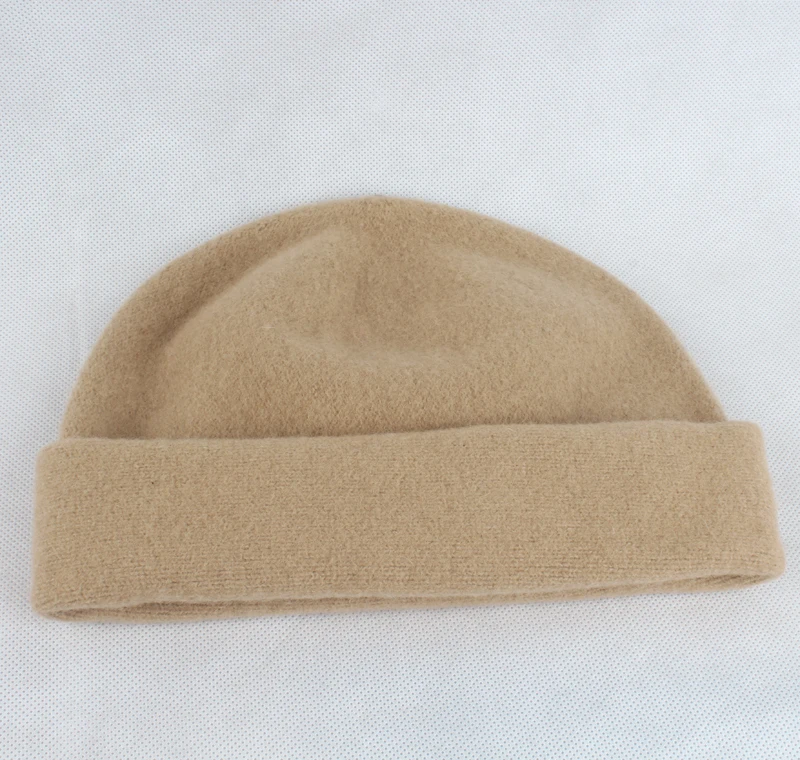 Модные зимние шляпы для женщин шерсть Skullies шляпа дамские шапочки Повседневная теплая вязаная шапка