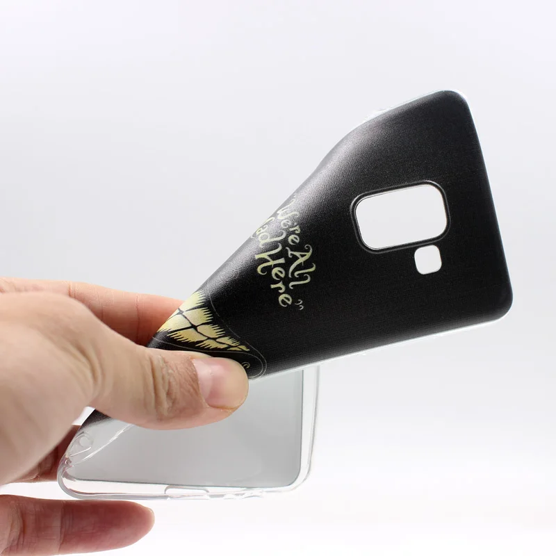 Case For Samsung Galaxy A8 2018 Plus Transparent Printing Drawing Silicone Phone Cases Cover |