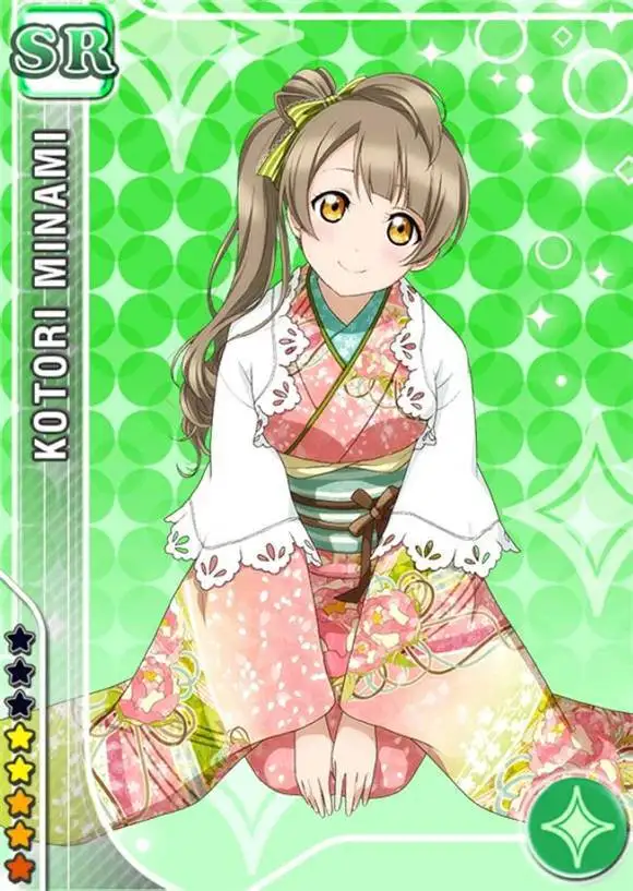 

Love Live! Minami Kotori SR New Year Japanese Kimono Dress Cosplay Costume